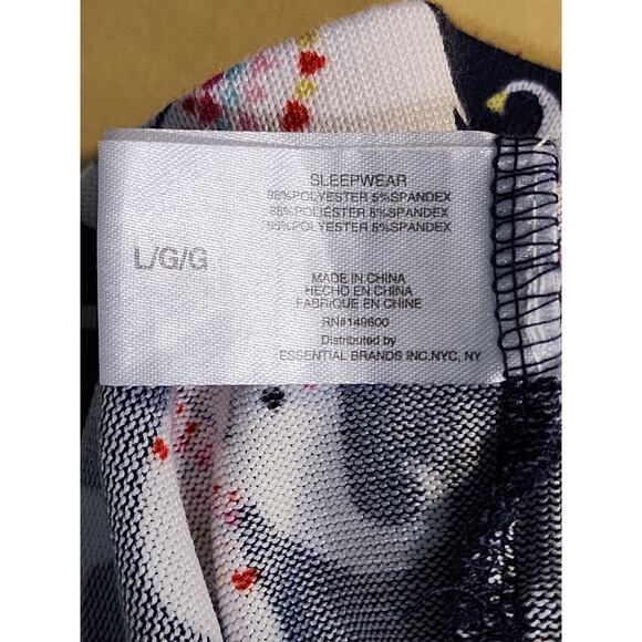 Pajama Bottoms Pj Couture women’s Size L Elephant Print Soft - Picture 6 of 7